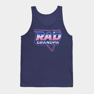 Rad Grandpa - 80's Retro Vintage Retrowave Dad Father's Day Tank Top